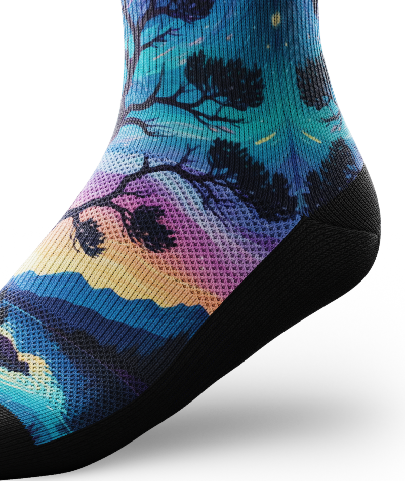 Star Gazer Athletic Crew Socks