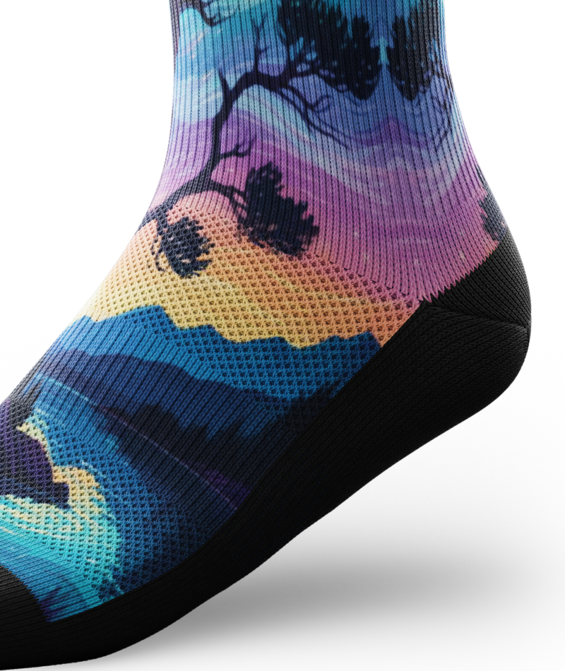 Star Gazer Athletic Knee High Compression Socks