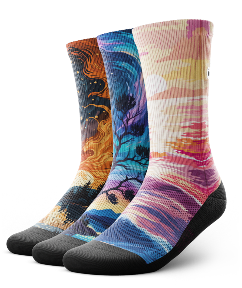 Starlight Nights Athletic Crew Socks 3-Pack