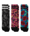 Sting and Bloom Athletic Crew Socks 3-Pack