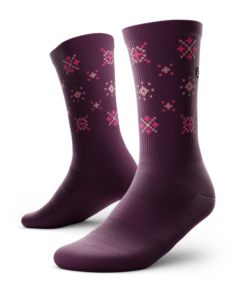 Sugar Plum Athletic Crew Socks