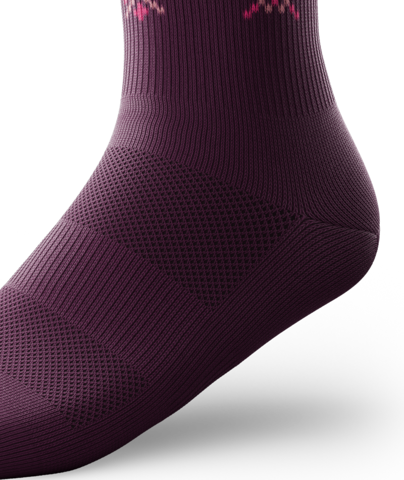 Sugar Plum Athletic Crew Socks