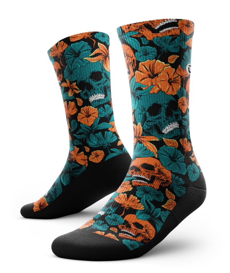 Summer Skeletor Athletic Crew Socks