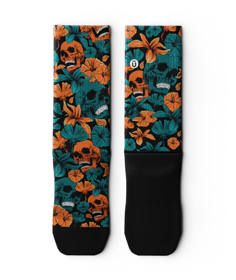 Summer Skeletor Athletic Crew Socks
