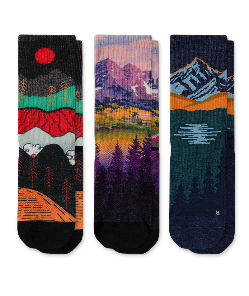Summit Line Merino Wool Lite Crew Socks 3-Pack
