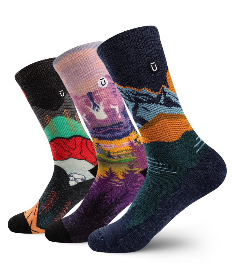 Summit Line Merino Wool Lite Crew Socks 3-Pack