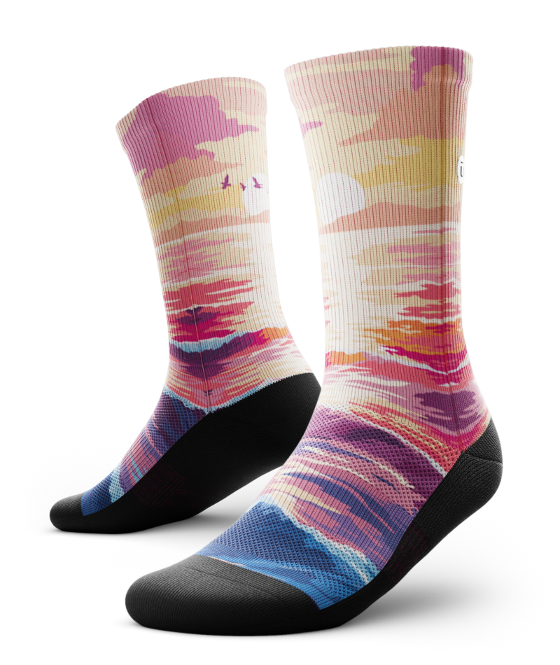 Chaussettes de sport ras du cou Sunkissed Waves