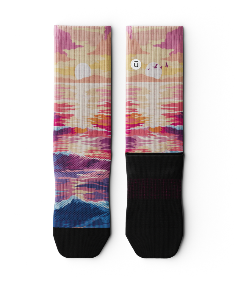 Sunkissed Waves Crew Socks