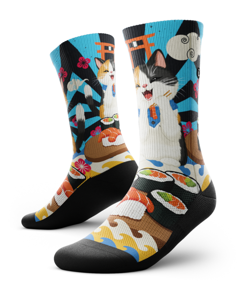 Sushi Purrfection Crew Socks