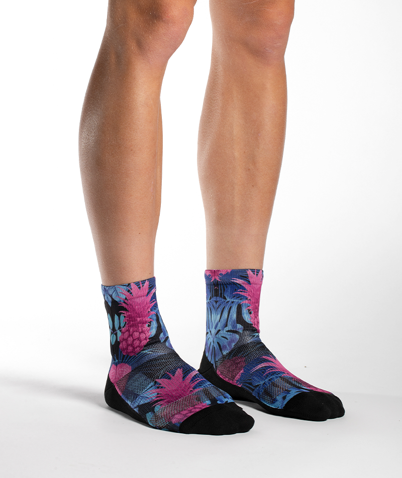 Tropic Like It's Hot Athletic Quarter Socks