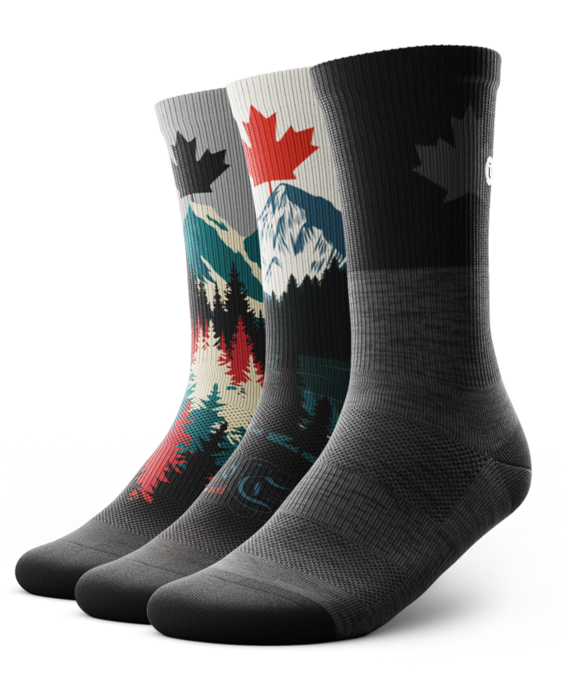 The Maple Peak Athletic Crew Socks 3-Pack