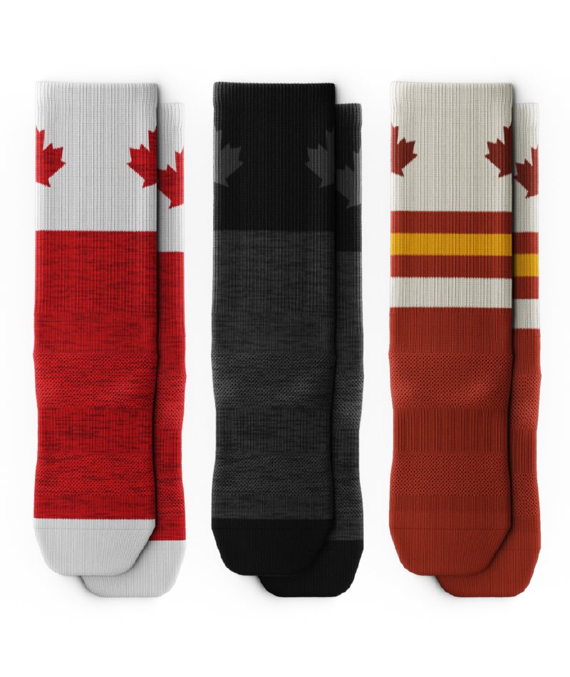 The Great Canucks Athletic Crew Socks 3-Pack