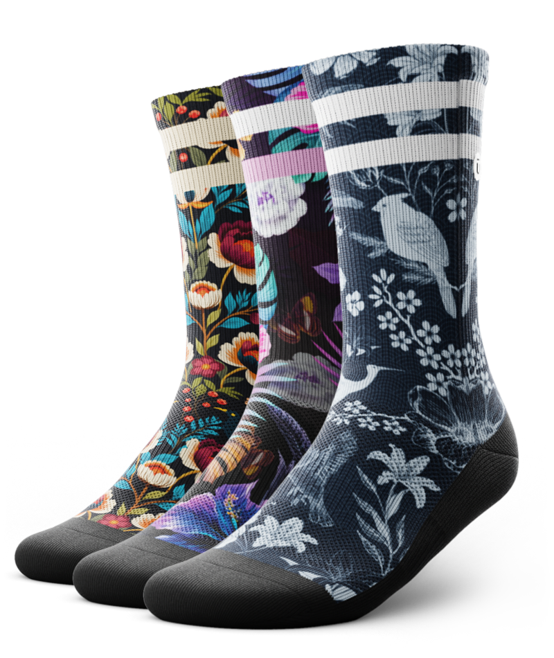 Timeless Petal Athletic Crew Socks 3-Pack