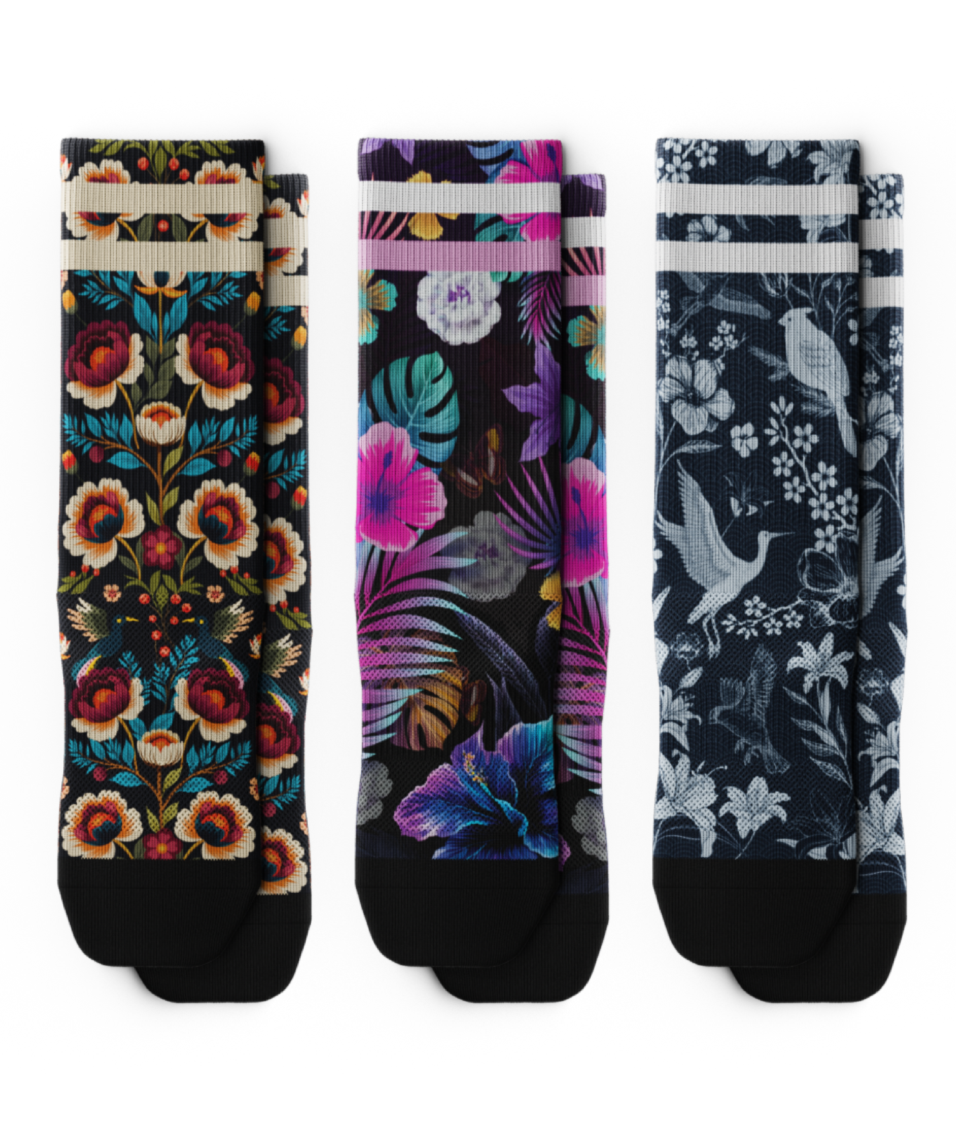 Timeless Petal Athletic Crew Socks 3-Pack