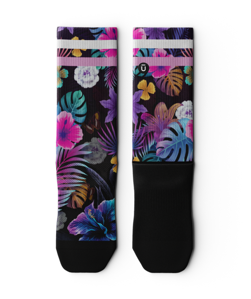 Tropic Flare Athletic Crew Socks