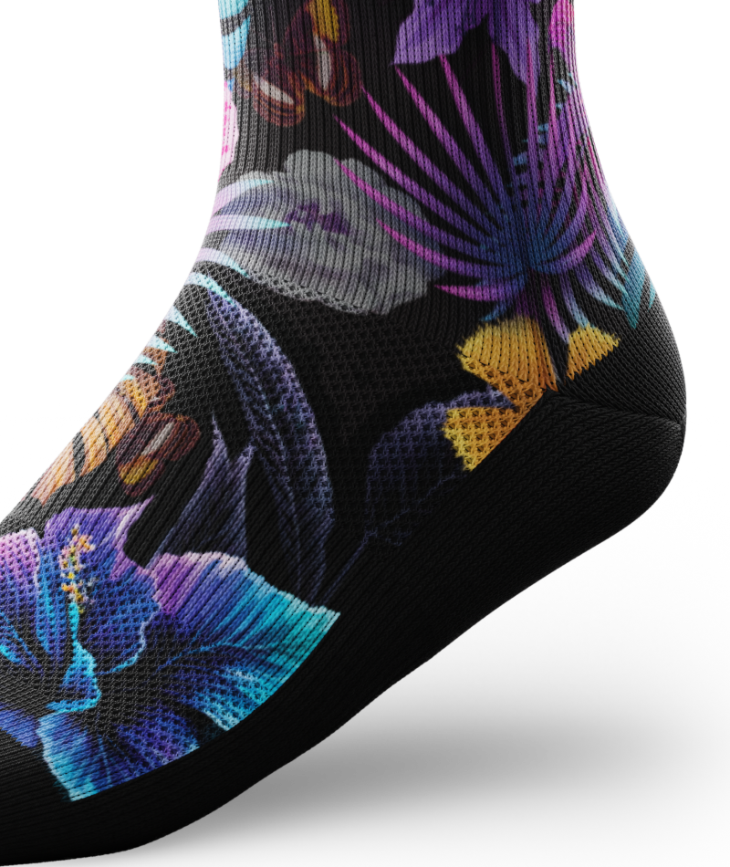 Tropic Flare Athletic Crew Socks