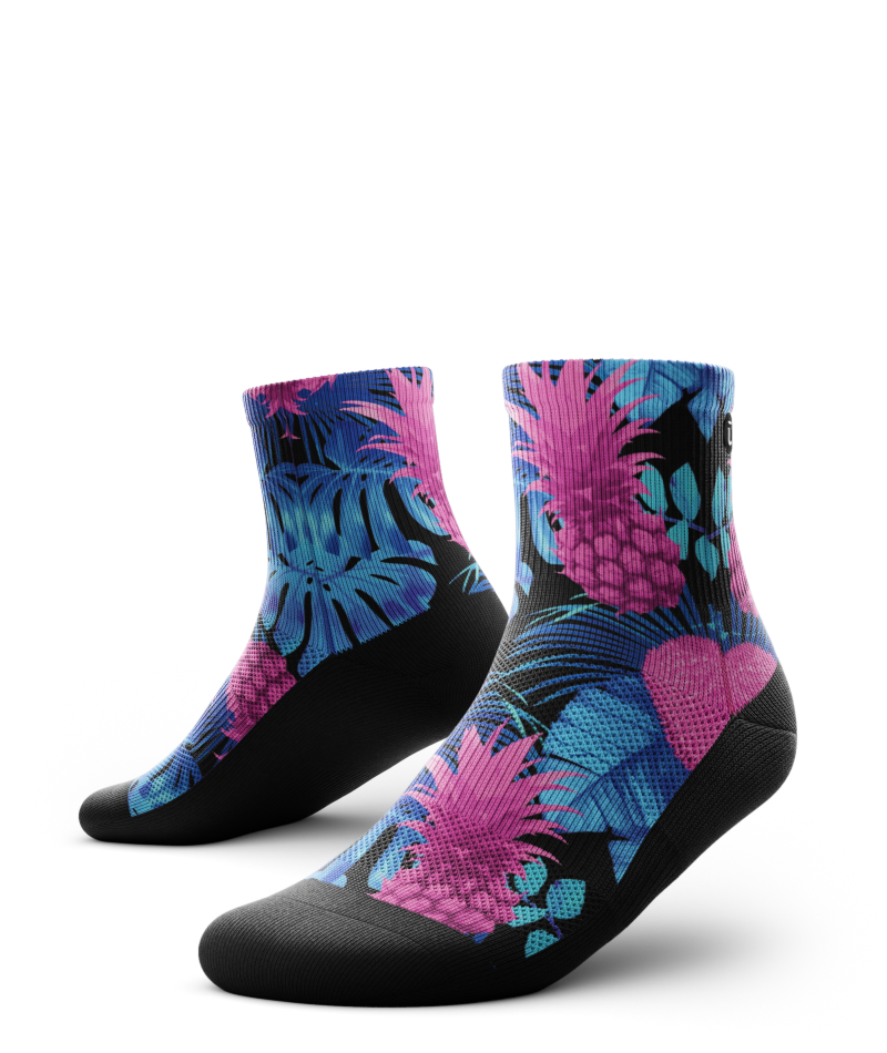 Tropic Like It's Hot Athletic Quarter Socks