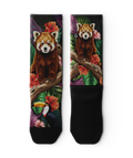 Chaussettes d'équipage athlétiques Panda tropical