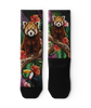 Tropical Panda Athletic Crew Socks