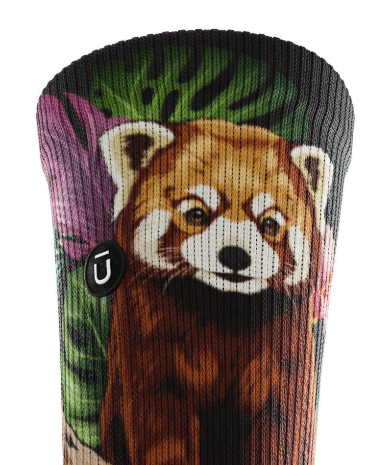 Chaussettes d'équipage athlétiques Panda tropical