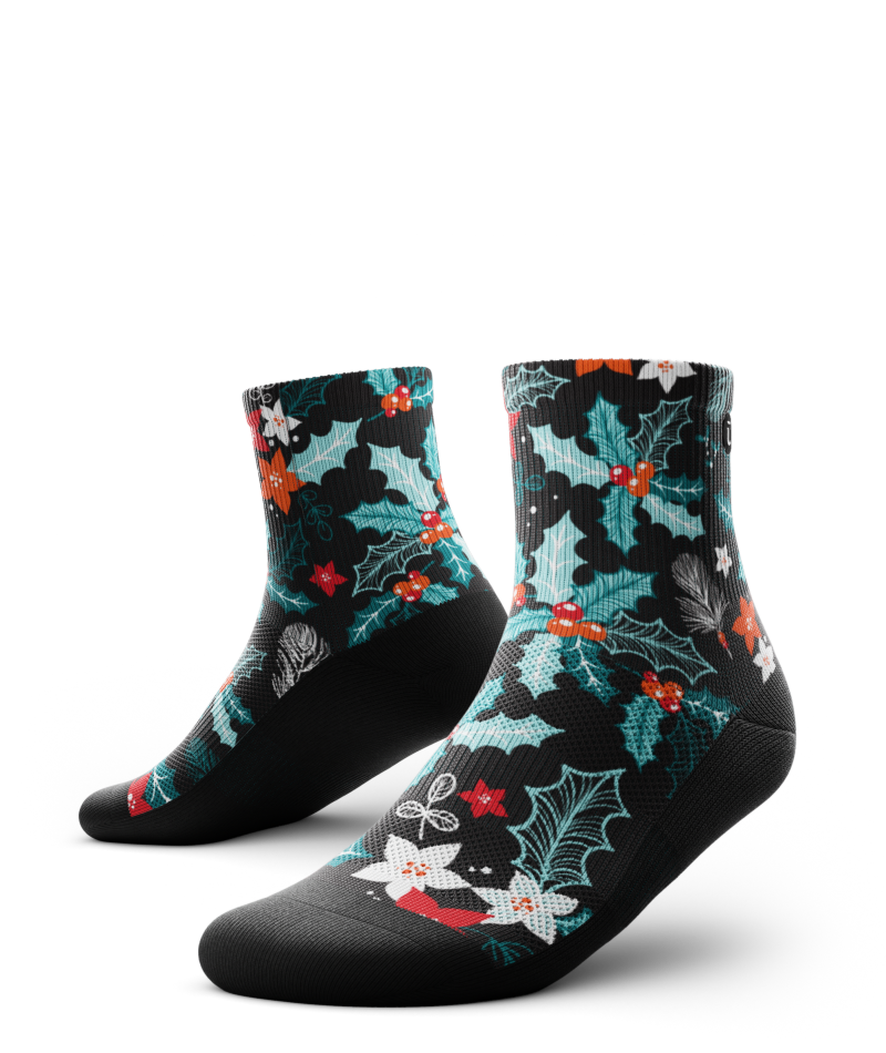 Under The Mistletoe Athletic Quarter Socks