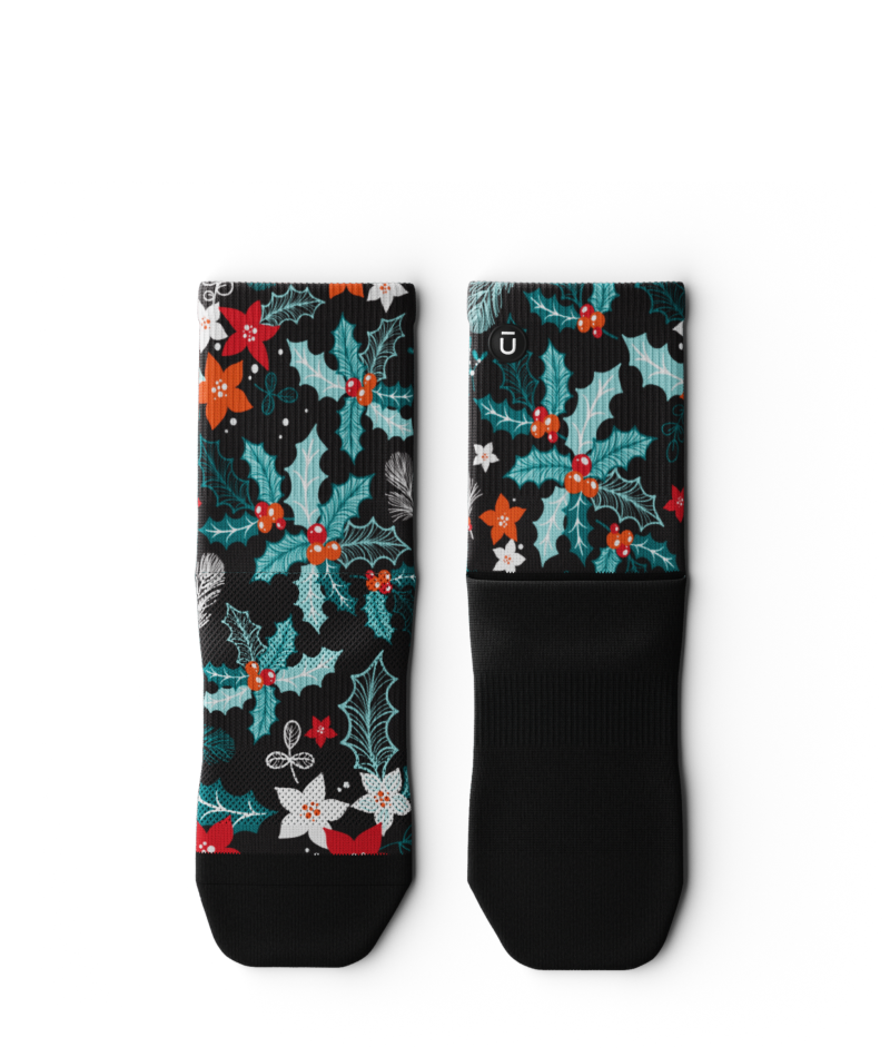 Holly Jolly Athletic Quarter Socks 3-Pack