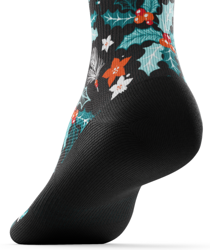 Under The Mistletoe Athletic Quarter Socks