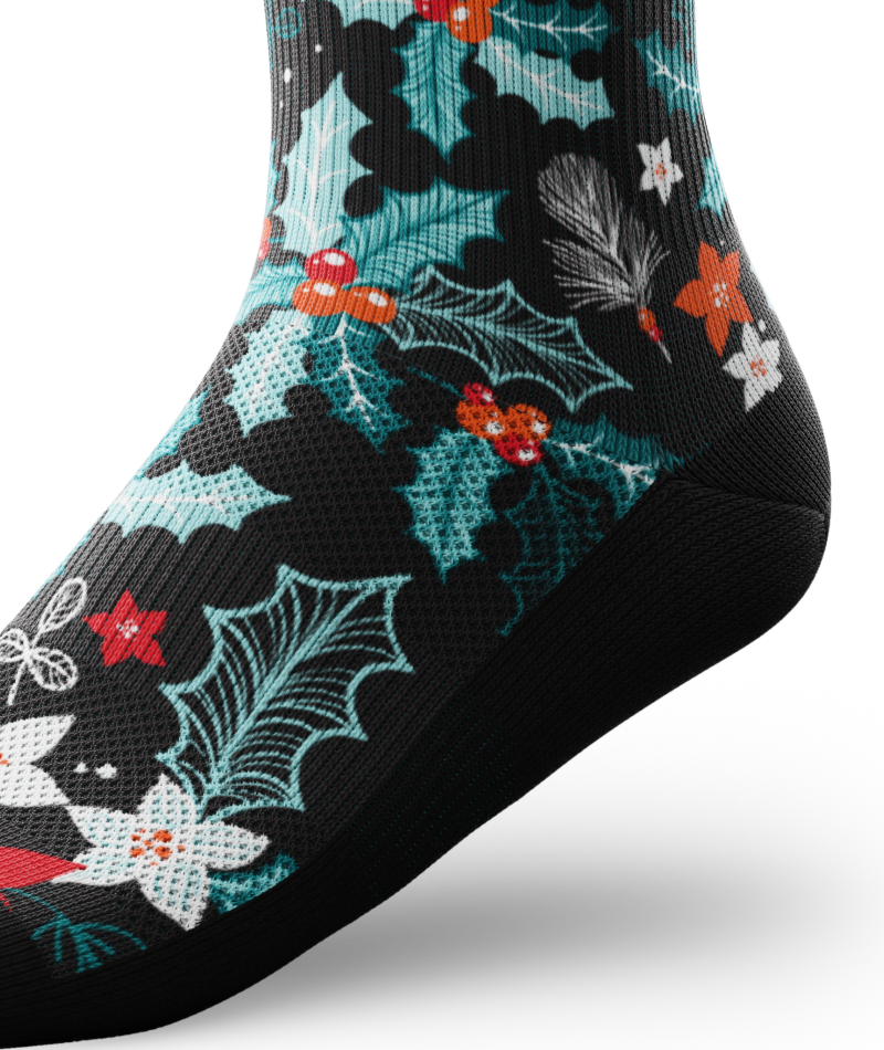 Under The Mistletoe Athletic Quarter Socks