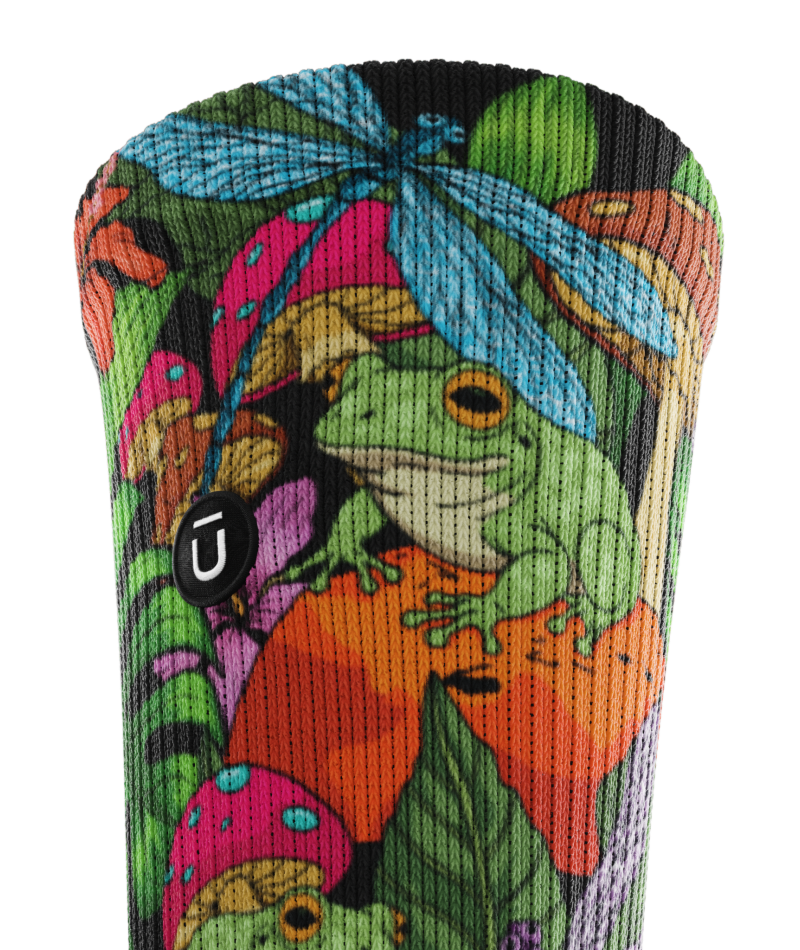 Unfrog-ettable Forest Athletic Crew Socks