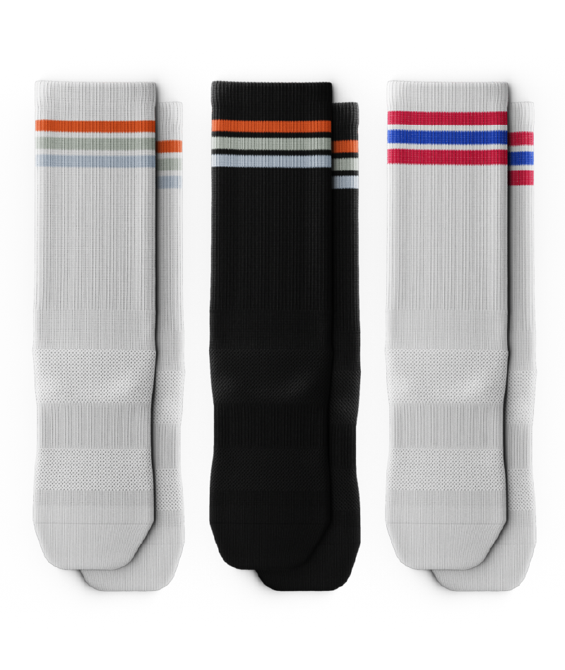 Urban Horizon Athletic Crew Socks 3-Pack