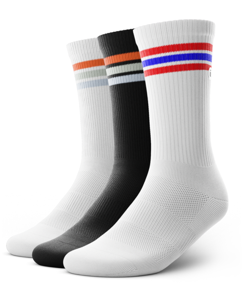 Urban Horizon Athletic Crew Socks 3-Pack