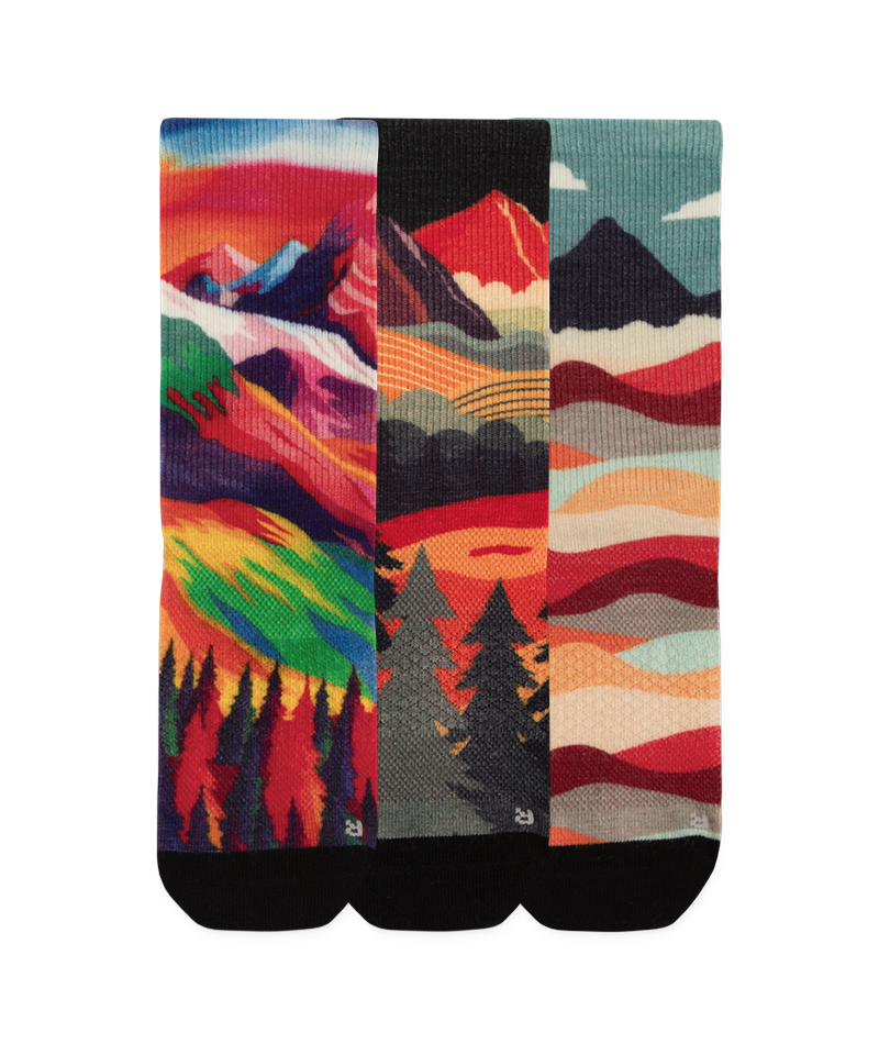 Vista Merino Wool Lite Crew Socks 3-Pack