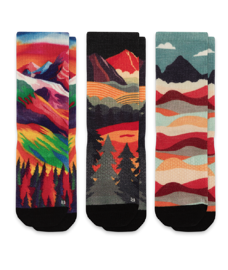 Vista Merino Wool Lite Crew Socks 3-Pack