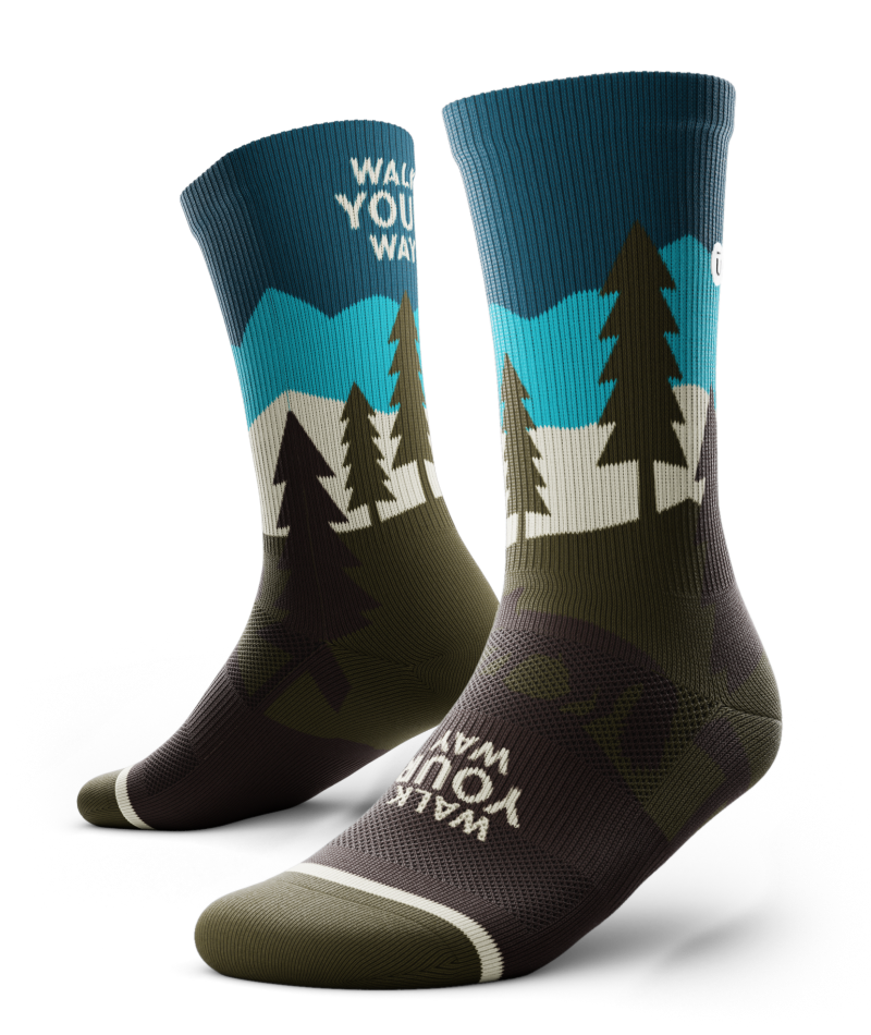 Walk Your Way Athletic Crew Socks