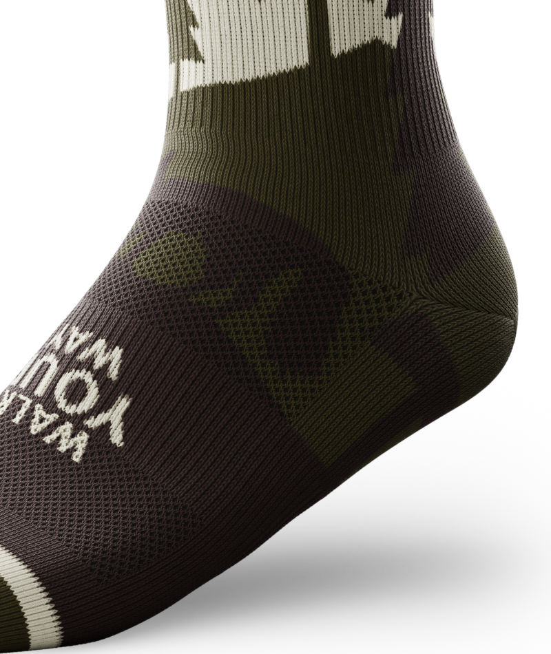 Walk Your Way Athletic Crew Socks