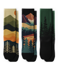 Wander Woods Athletic Crew Socks 3-Pack