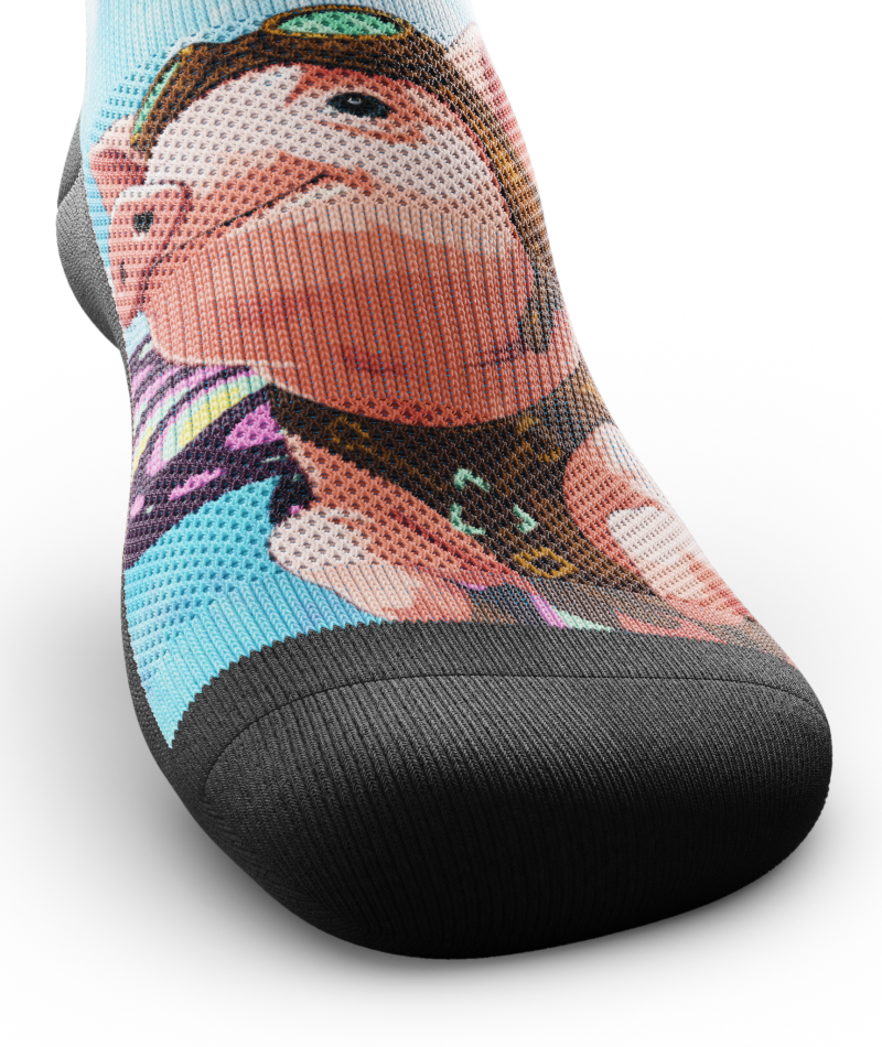 When Pigs Fly Athletic Crew Socks
