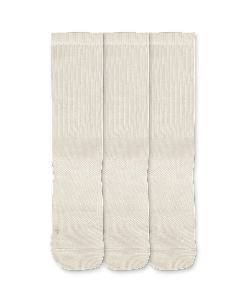 Merino Crew Socks Off White 3-Pack