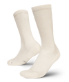 Flagship Off White Merino Wool Midweight Crew Socks
