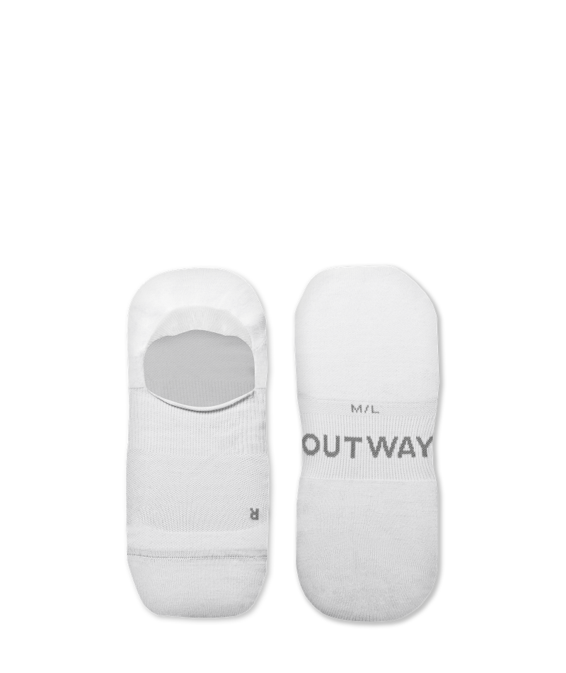 Flagship White No Show Socks