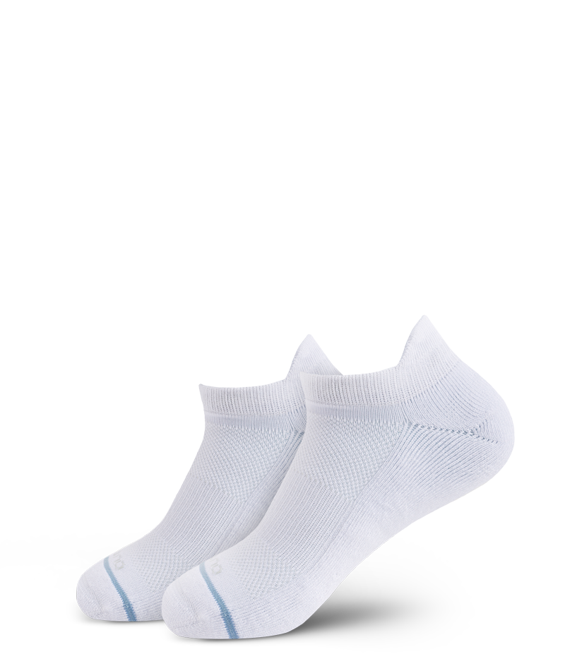 Chaussettes basses en coton Supima blanc emblématiques