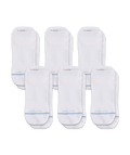 Flagship White Supima Cotton Ankle Socks 6-Pack