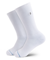 Flagship White Supima Cotton Crew Socks