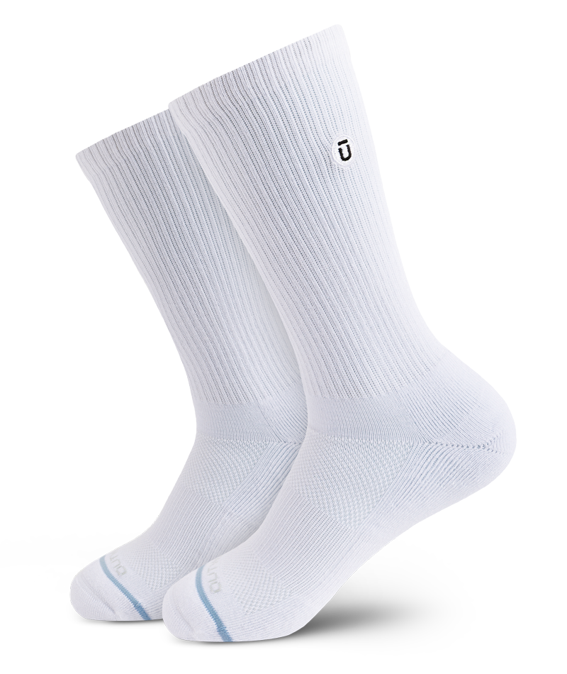 Flagship White Supima Cotton Crew Socks