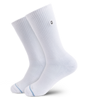 Flagship White Supima Cotton Crew Socks