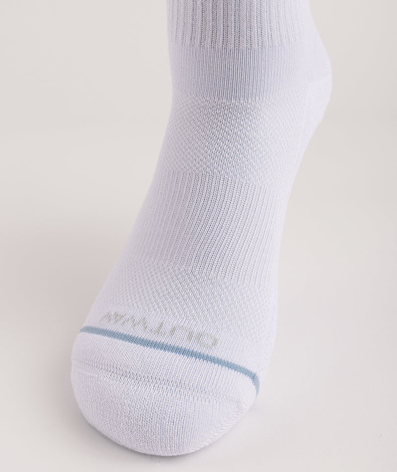 Flagship White Supima Cotton Crew Socks