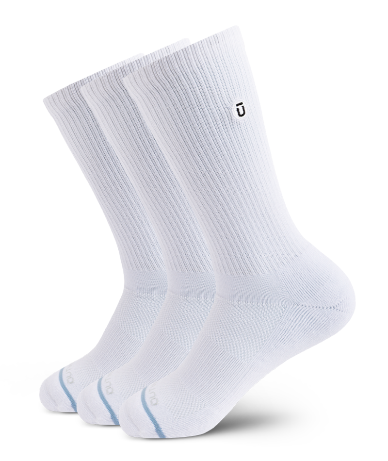 Chaussettes ras du cou Supima Coton Blanc Phare Paquet de 3