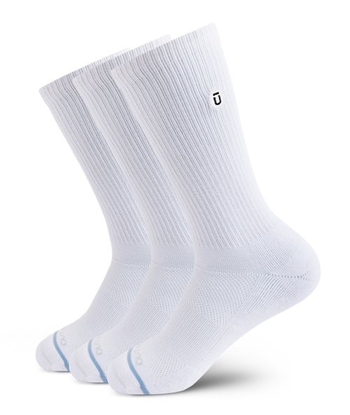 Flagship White Supima Cotton Crew Socks 3-Pack