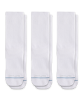 Flagship White Supima Cotton Crew Socks 3-Pack