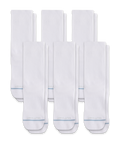 Chaussettes ras du cou en coton Supima blanc emblématiques (paquet de 6)